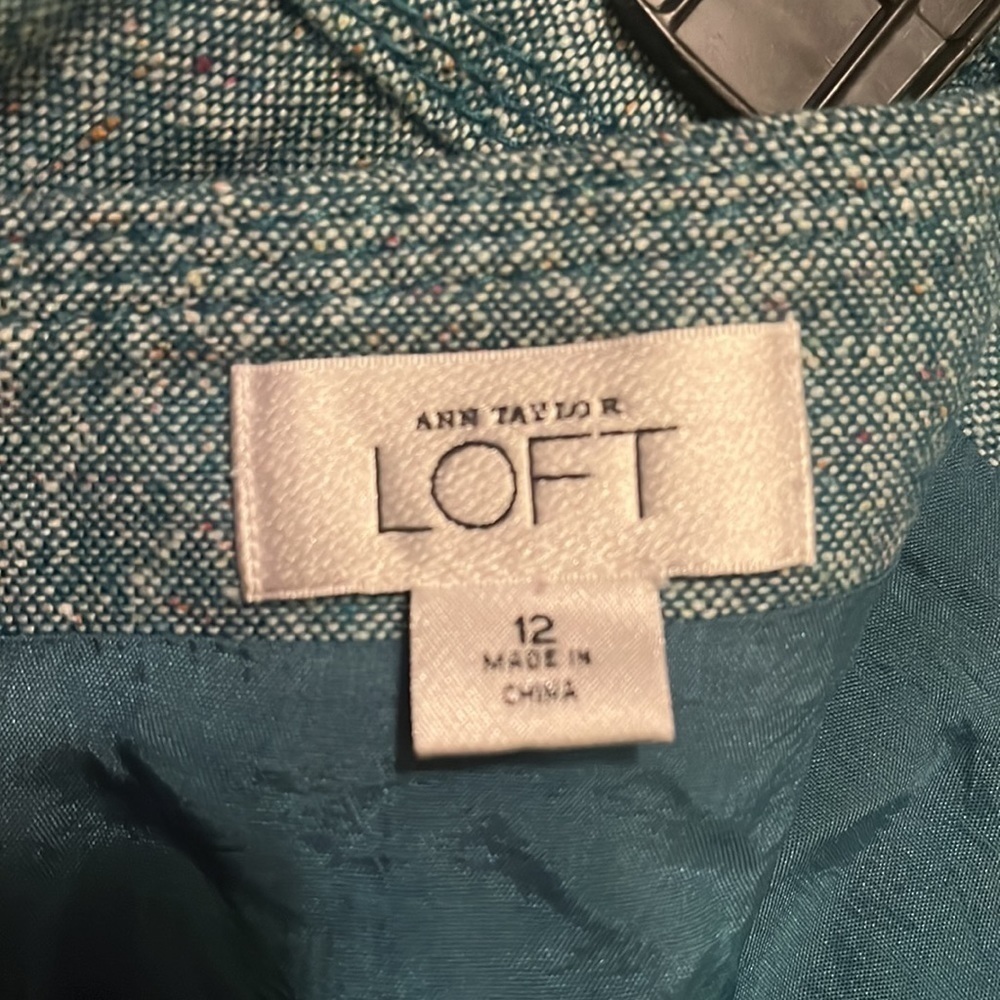 LOFT Green Skirt Womens Size 12 - Picture 7 of 8
